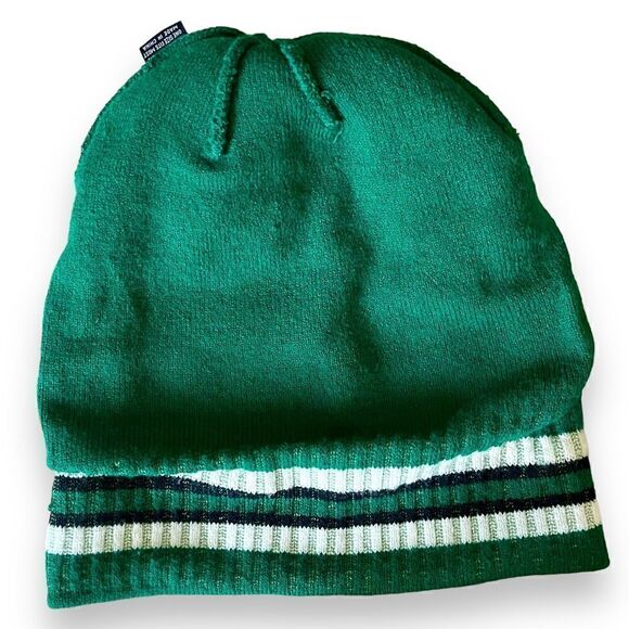 Denton Country Club Texas Stripe Cuffed Rugby Pom Pom Knit Beanie - Picture 13 of 16